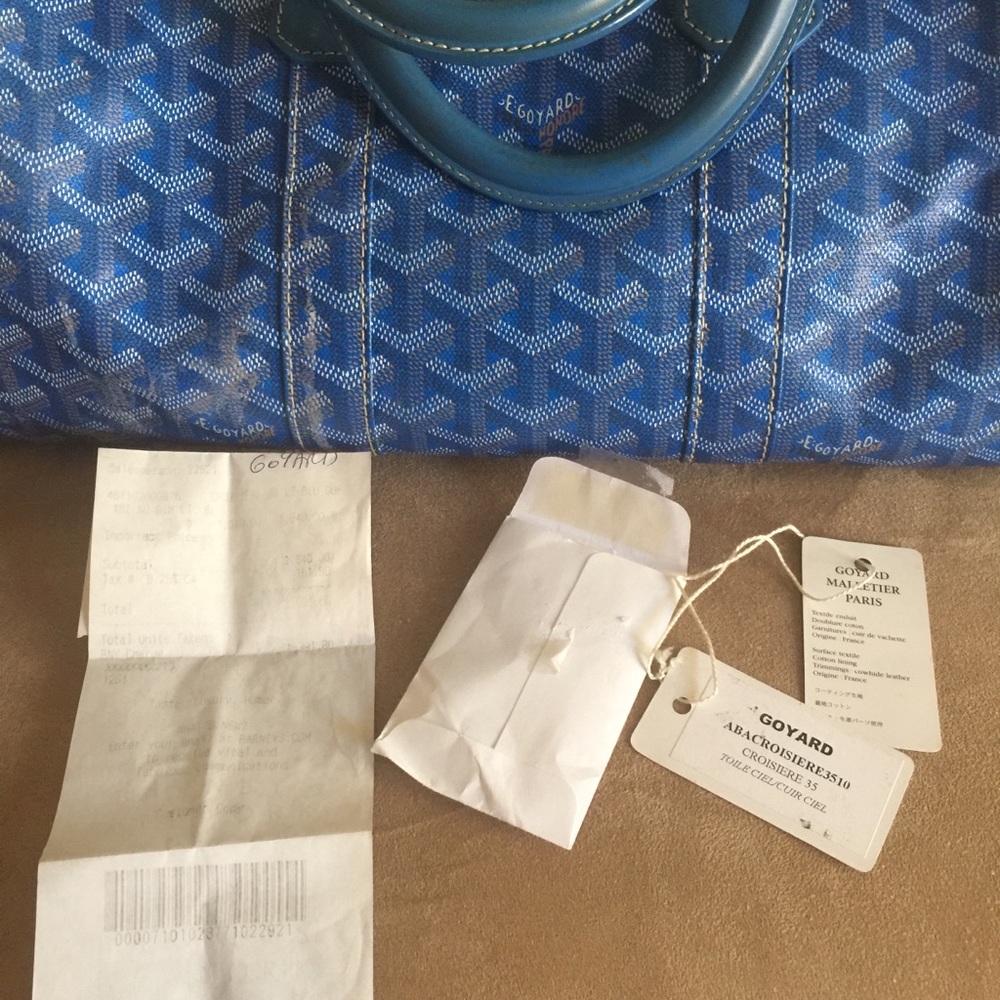 GOYARD BLUE CROISSIERE 35 SATCHELS💝HP - Picture 2 of 5